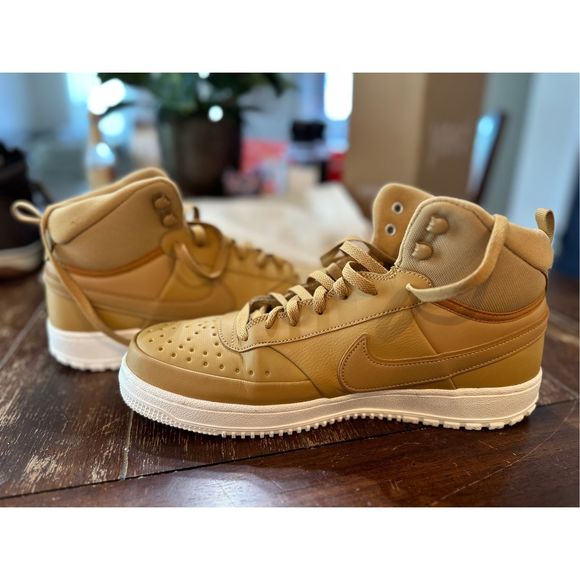 Nike Other - Nike Court Vision Mid Winter "Elemental Gold/Sail" Men's Shoe